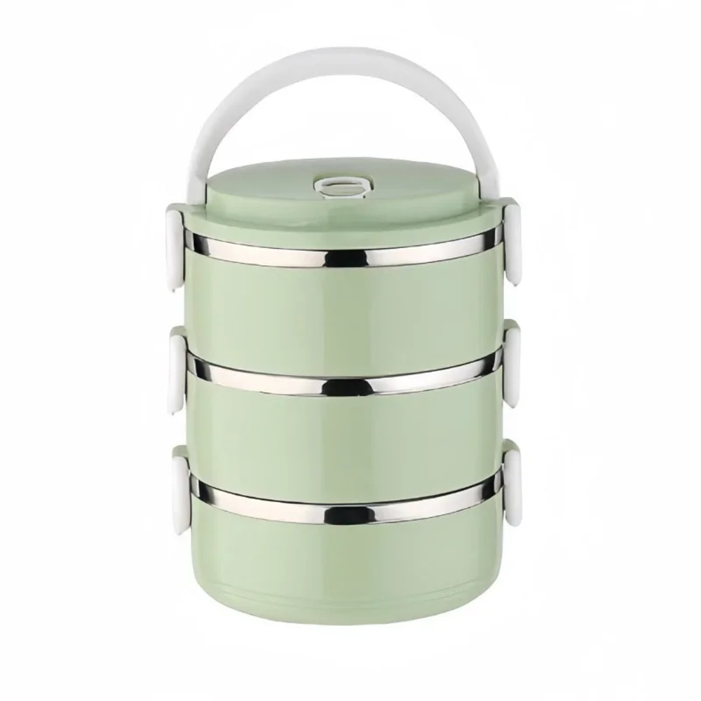 Portable Stainless Steel Thermal Lunch Box Leakproof Microwave Bento Box with Lids & Multi Purpose Food Container