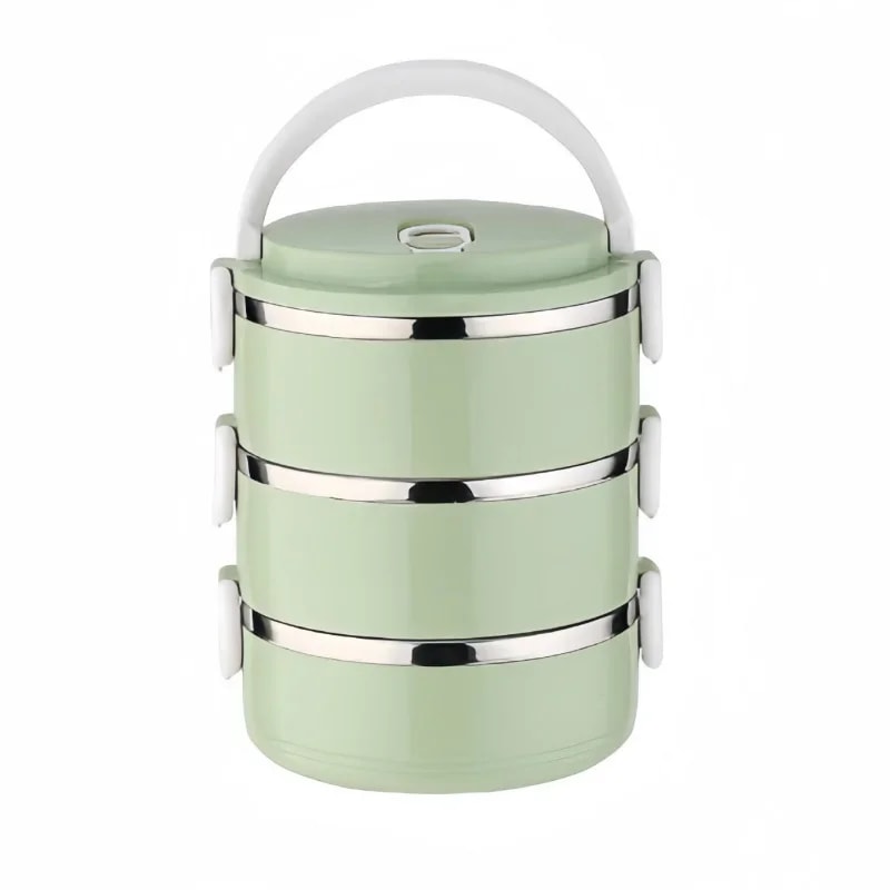 Portable Stainless Steel Thermal Lunch Box Leakproof Microwave Bento Box with Lids & Multi Purpose Food Container