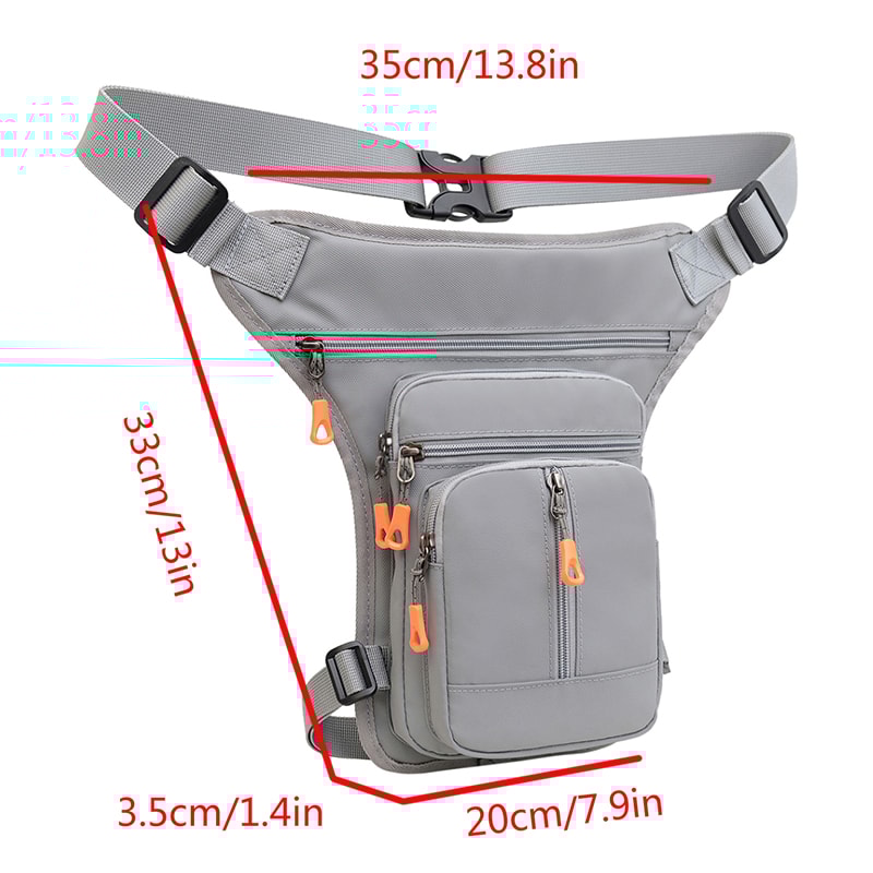 Tactical Motorcycle Leg Side Crossbody Bag For Riders Unisex Waist Bag 3