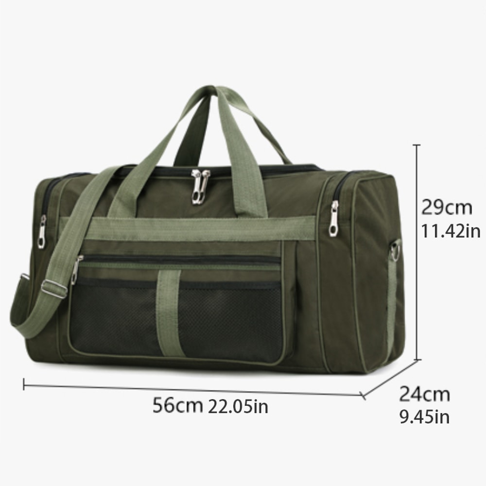 Spacious Travel Luggage Bag Multi Functional Portable Fitness Handbag Shoulder Or Crossbody Style 2