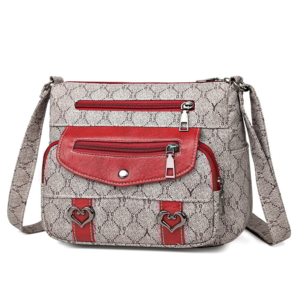 Vintage One Shoulder Crossbody Bag High Quality Women's Handbag with Multi Function Design