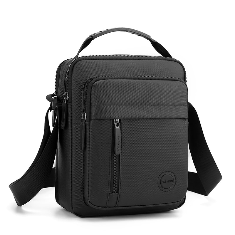 Multi Pocket Waterproof Crossbody Bag with Adjustable Strap and Secure Zipper