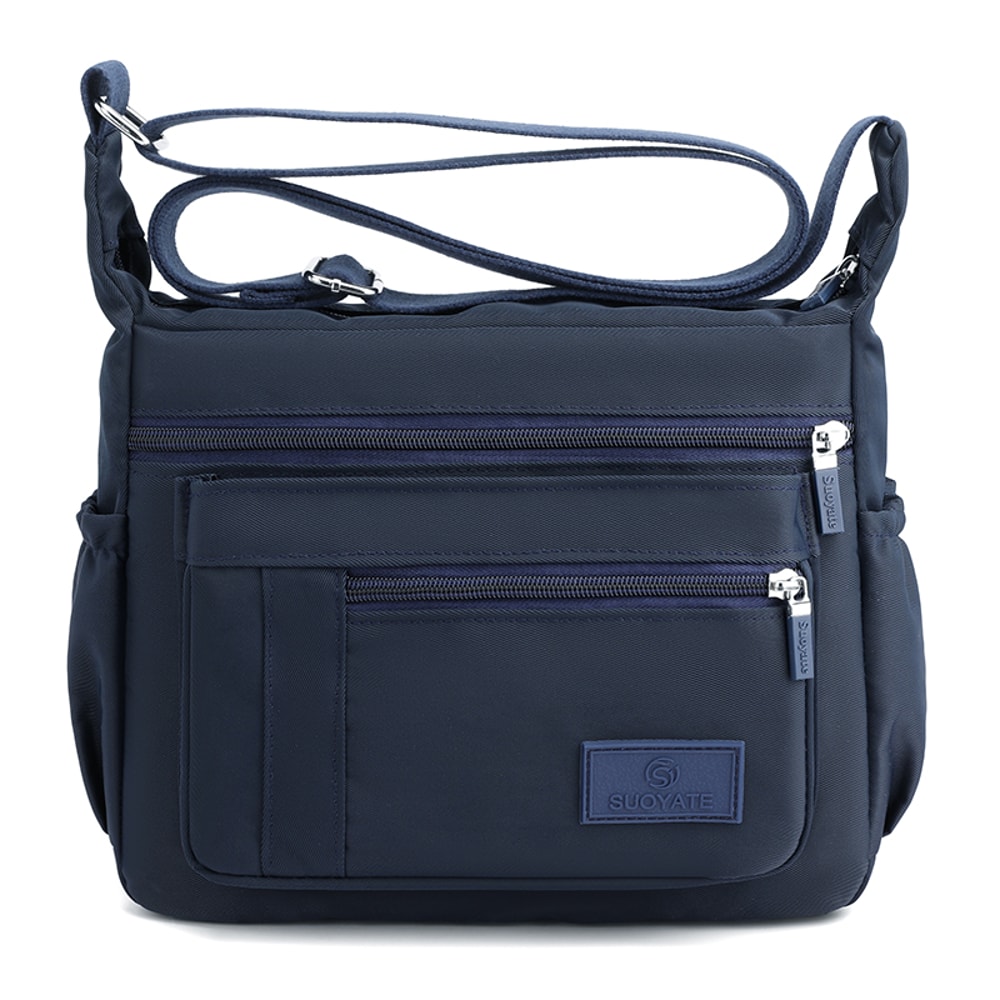 Lightweight Nylon Crossbody Bag With Adjustable Strap And Multi Pocket Design 2