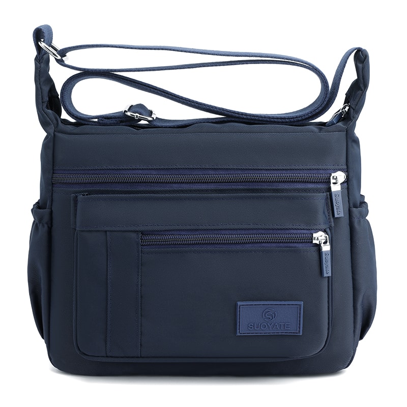 Lightweight Nylon Crossbody Bag With Adjustable Strap And Multi Pocket Design 2