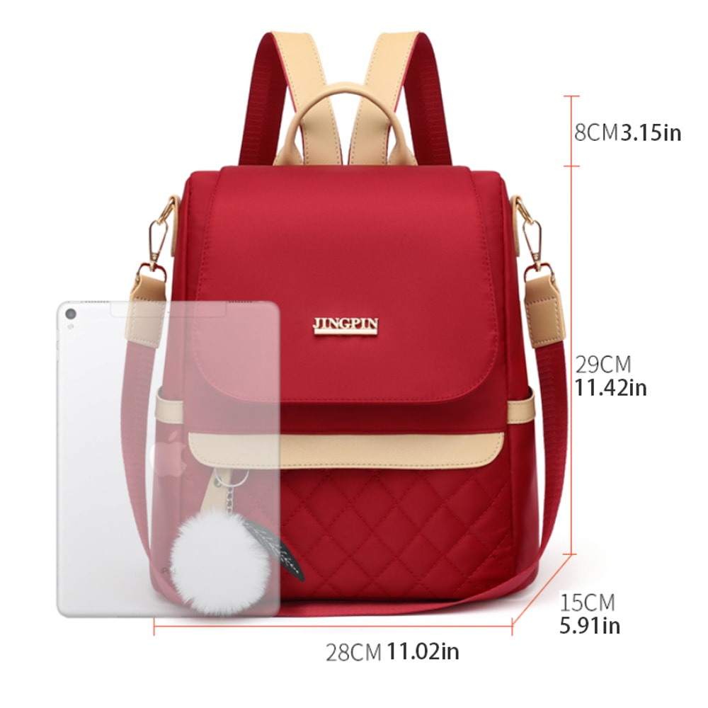 Elegance Convertible Womens Fashion Backpack Versatile Daily Shoulder Bag 2