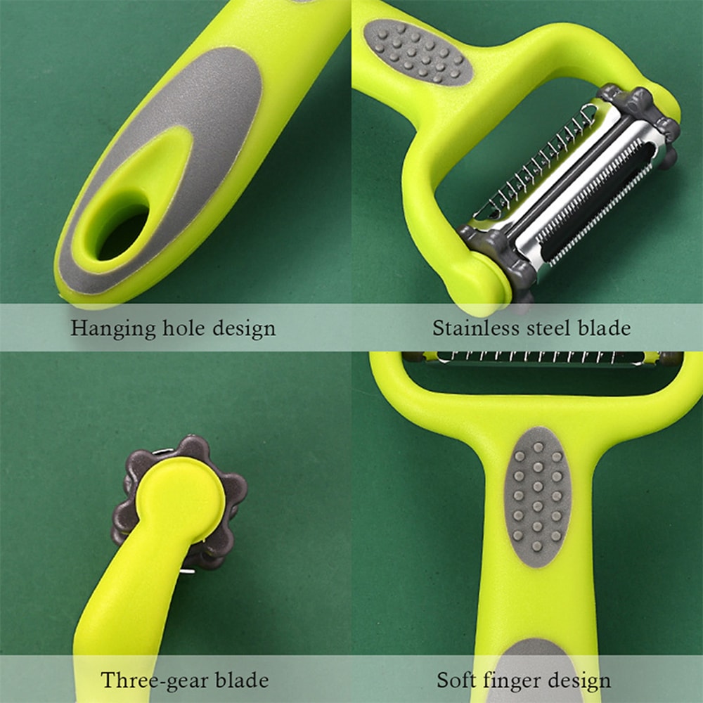 Rotary Vegetable Peeler Julienne Slicer Multi Blade Kitchen Grater 4
