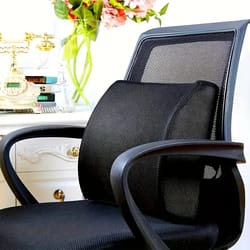 premium memory foam lumbar support for office chair & car seat