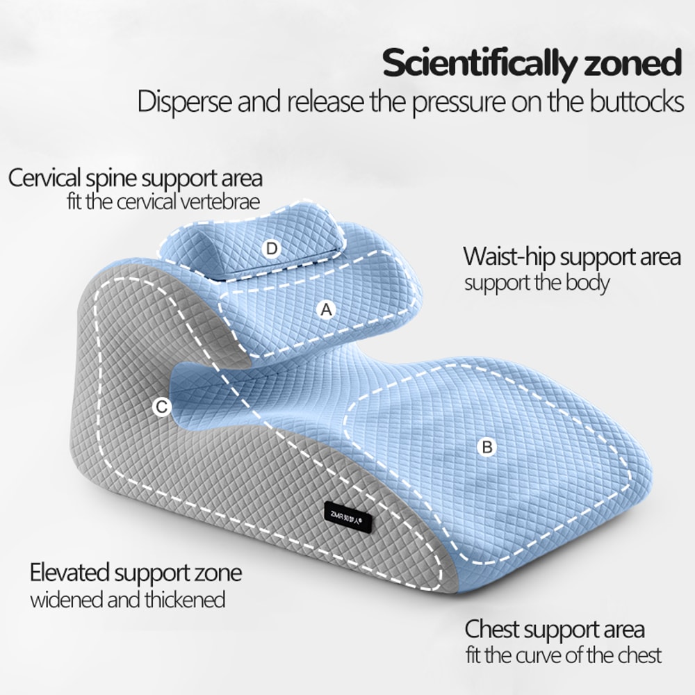 Ergonomic Cervical Traction Pillow For Neck Pain Relief Snoring Prevention 1