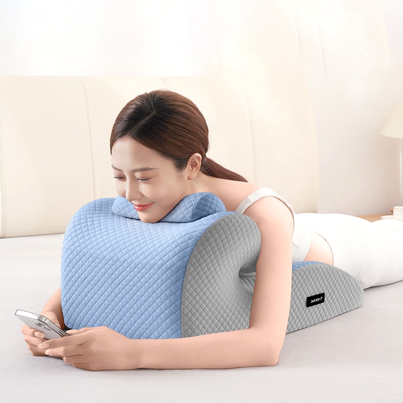 Ergonomic Cervical Traction Pillow For Neck Pain Relief Snoring Prevention 2
