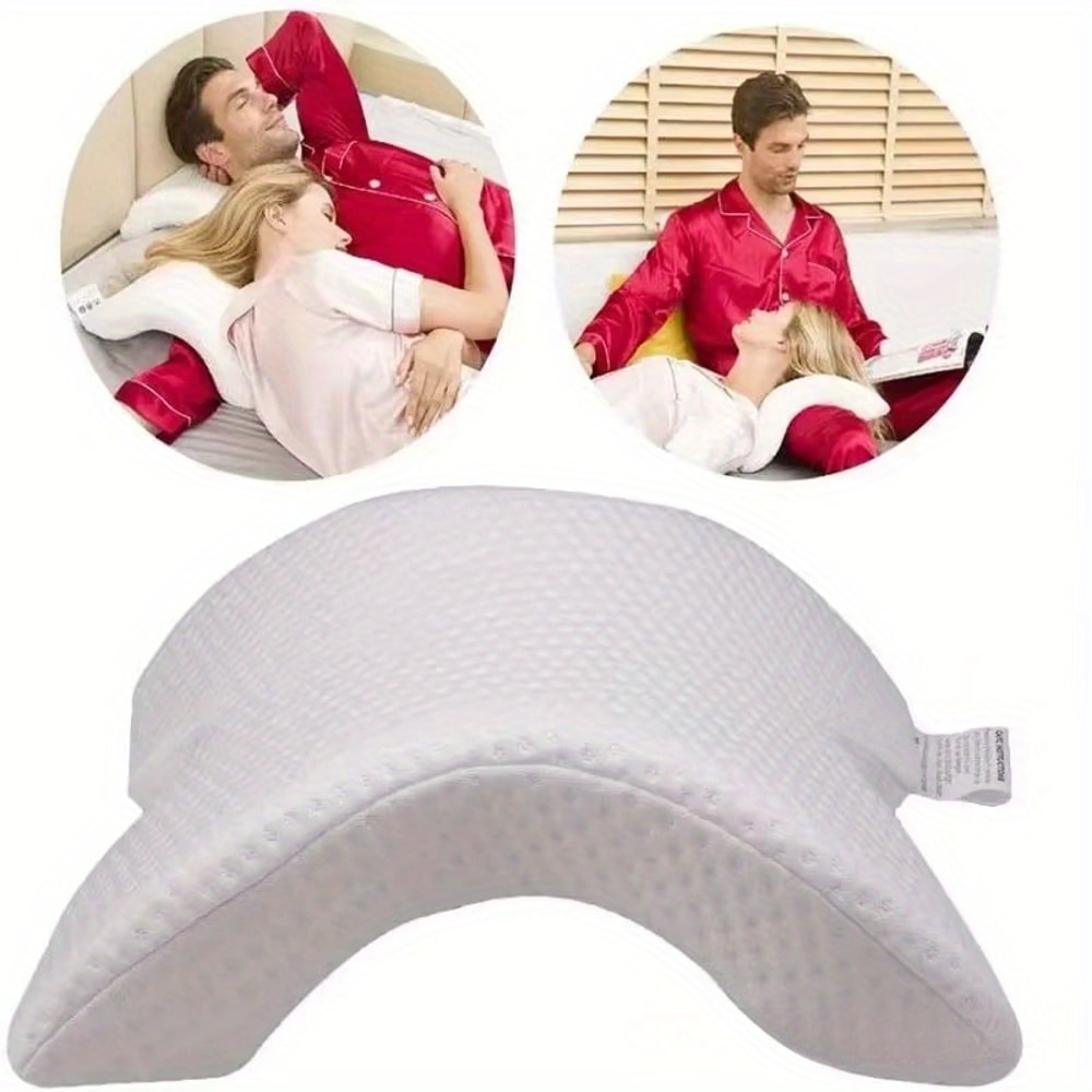 U Shaped Memory Foam Pillow For Neck Couples Zero Pressure Slow Rebound Comfort 1