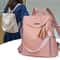 Elegant Anti Theft Women Leather Backpack Purse Large Capacity Travel Bag