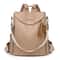 Elegant Anti Theft Women Leather Backpack Purse Large Capacity Travel Bag