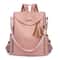 Elegant Anti Theft Women Leather Backpack Purse Large Capacity Travel Bag