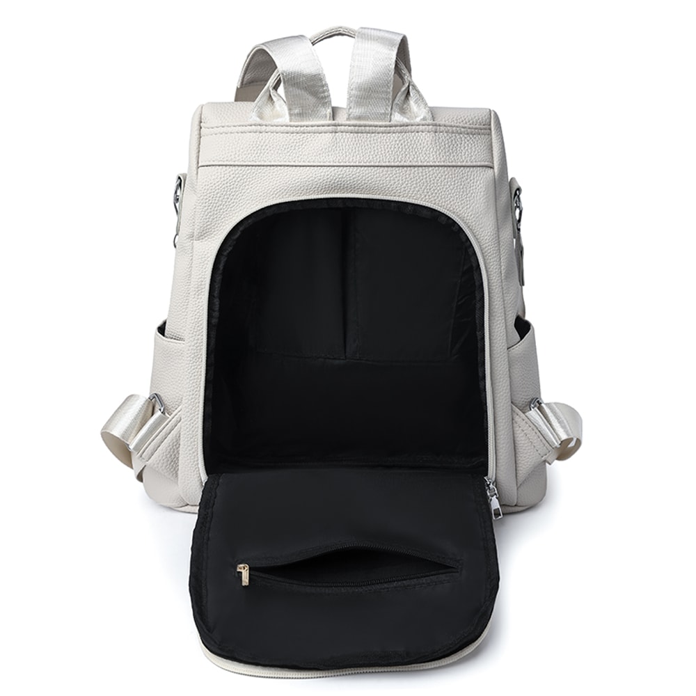 Women Anti Theft Backpack PU Leather Travel Bag Large Capacity Stylish School Backpack