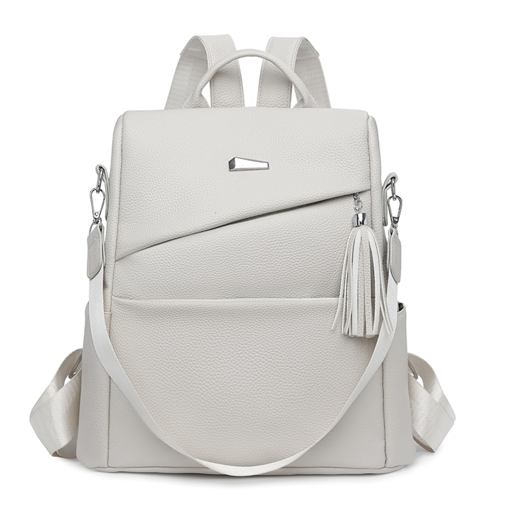 Women Anti Theft Backpack PU Leather Travel Bag Large Capacity Stylish School Backpack