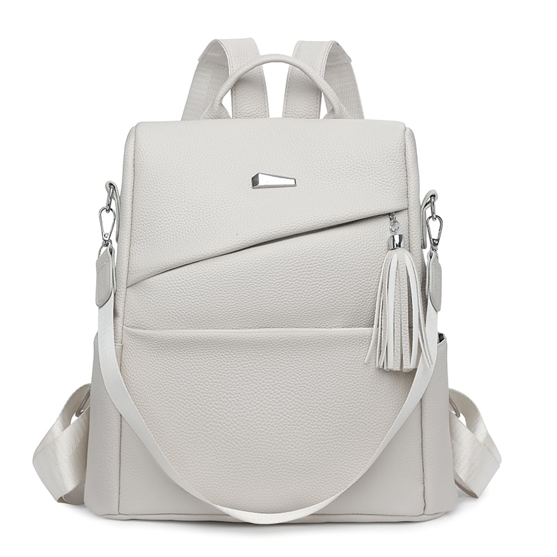 Women Anti Theft Backpack PU Leather Travel Bag Large Capacity Stylish School Backpack