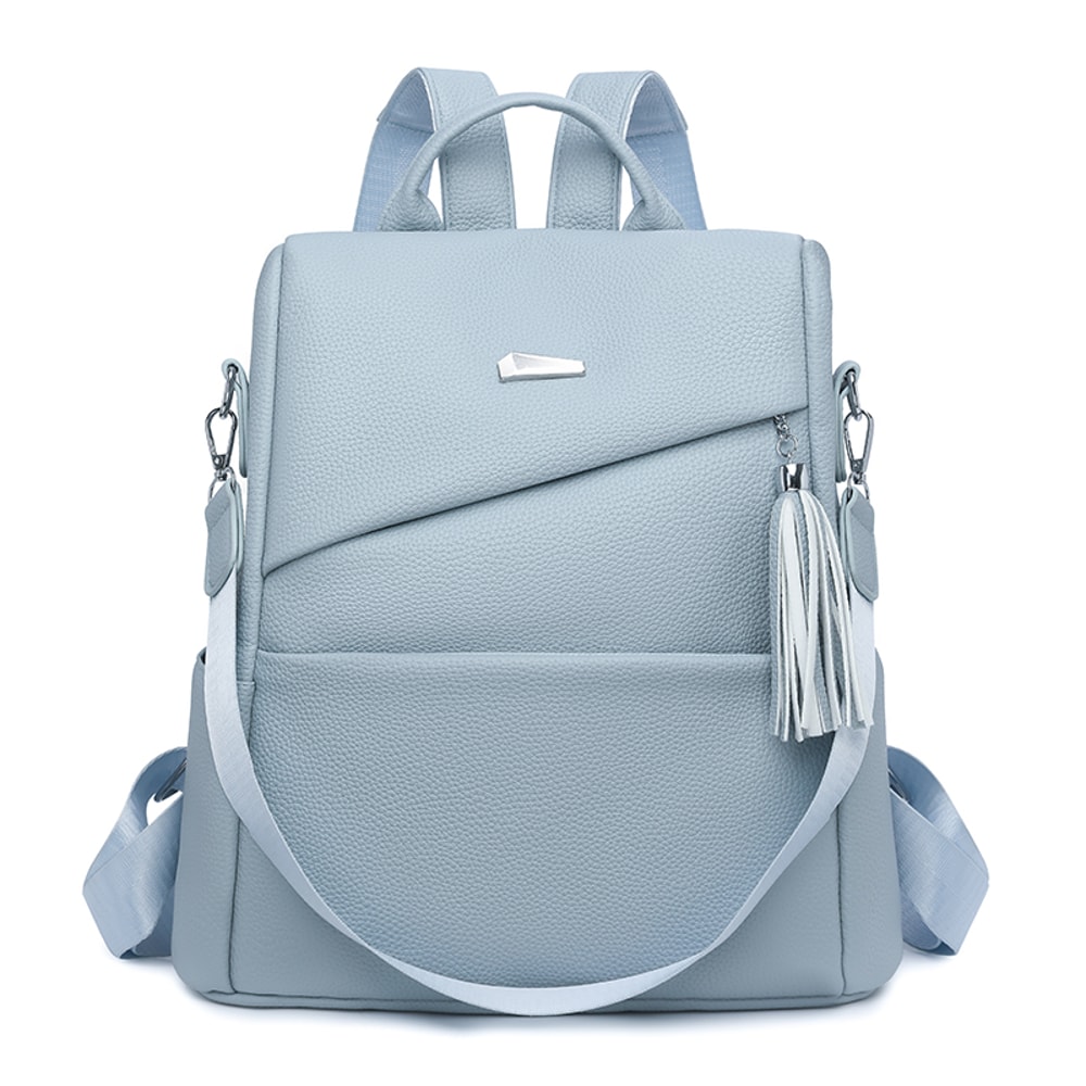 Women Anti Theft Backpack PU Leather Travel Bag Large Capacity Stylish School Backpack