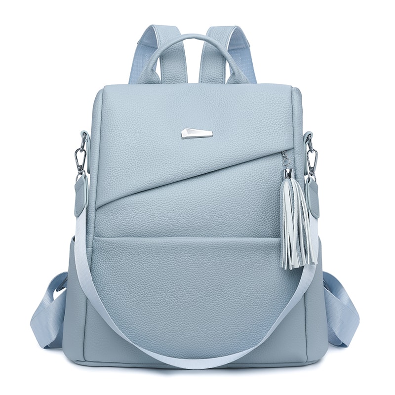 Women Anti Theft Backpack PU Leather Travel Bag Large Capacity Stylish School Backpack