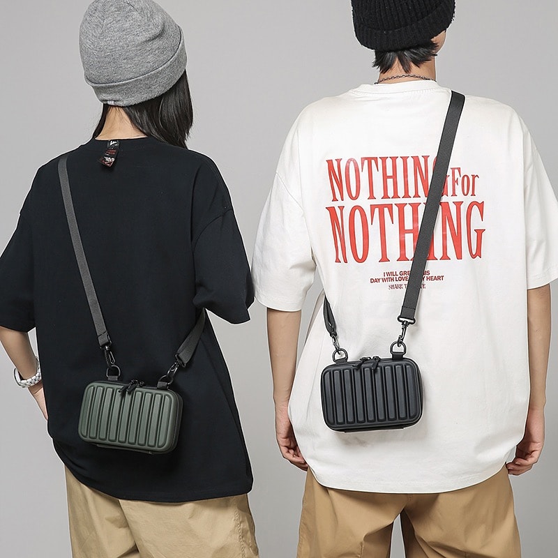 Mini Crossbody Bag For Women Compact PVC Shoulder Purse Small Box Handbag 1