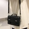Minimalist PU Leather Crossbody Bag Compact Unisex Mini Messenger Shoulder Bag 3