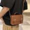 Minimalist PU Leather Crossbody Bag Compact Unisex Mini Messenger Shoulder Bag 4