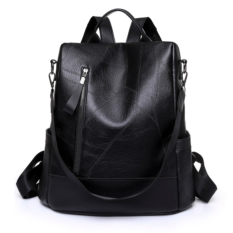 Elegant Anti Theft Backpack Women PU Leather Travel Purse Bag 7