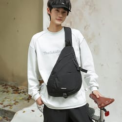 large capacity crossbody travel bag for women lightweight nylon messenger bag with adjustable strap