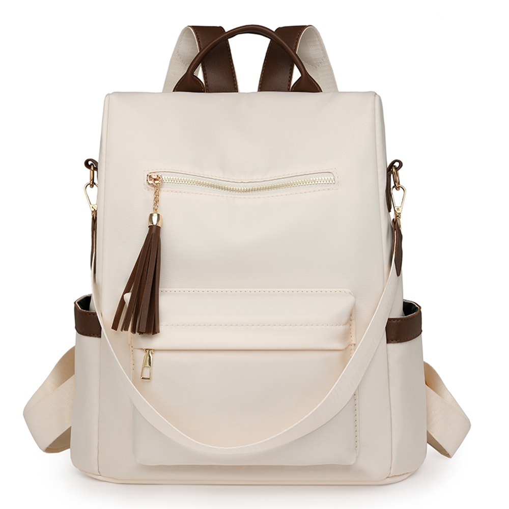 Elegant Anti Theft Backpack For Women Waterproof Nylon Stylish Commuter Travel Bag 5