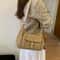 Suede Leather Crossbody Shoulder Bag Luxury womens shoulder bag for Everyday Style