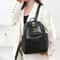 Waterproof PU Leather Backpack Purse For Women Large Capacity Casual School Travel Bag 2