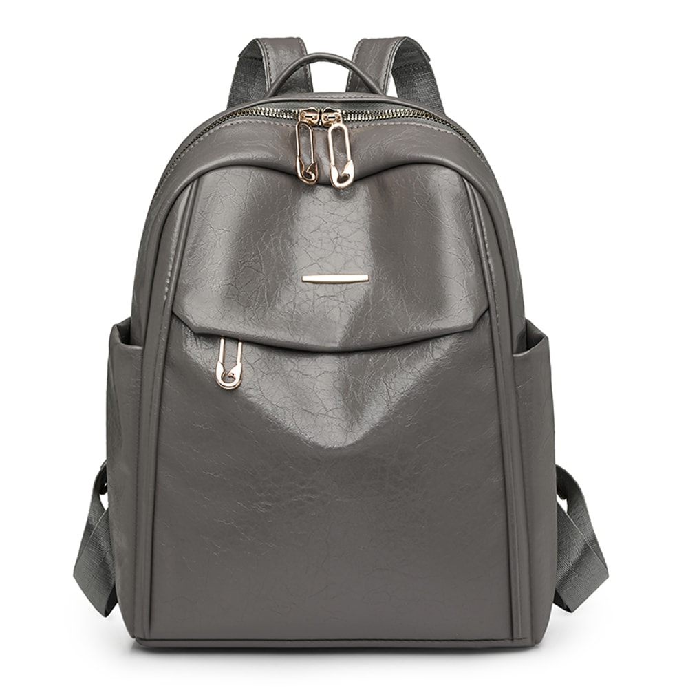 Waterproof PU Leather Backpack Purse For Women Large Capacity Casual School Travel Bag 7