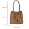 Elegant Suede Tote Bag for Women Large Work Shoulder Bag with Detachable Pouch