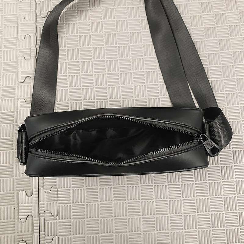 Minimalist PU Leather Small Crossbody Bag Lightweight Unisex Shoulder Bag 3