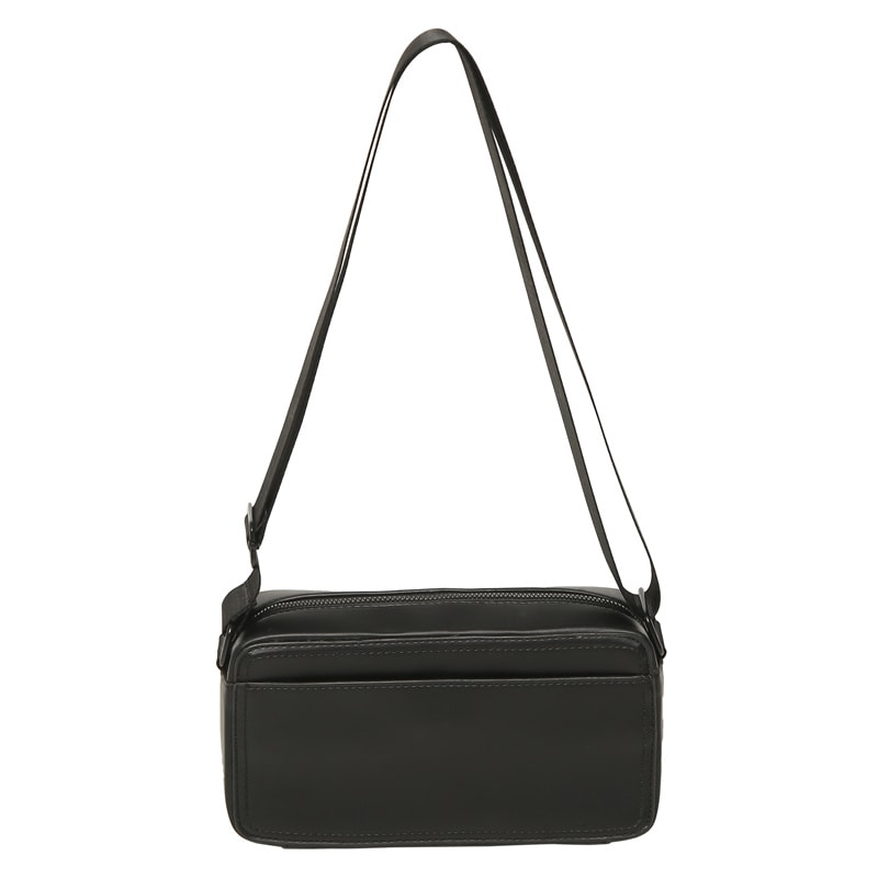 Minimalist PU Leather Small Crossbody Bag Lightweight Unisex Shoulder Bag 4