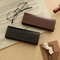 Retro PU Leather Glasses Case Lightweight Hard Sunglasses Storage & Portable Protective Eyewear Case