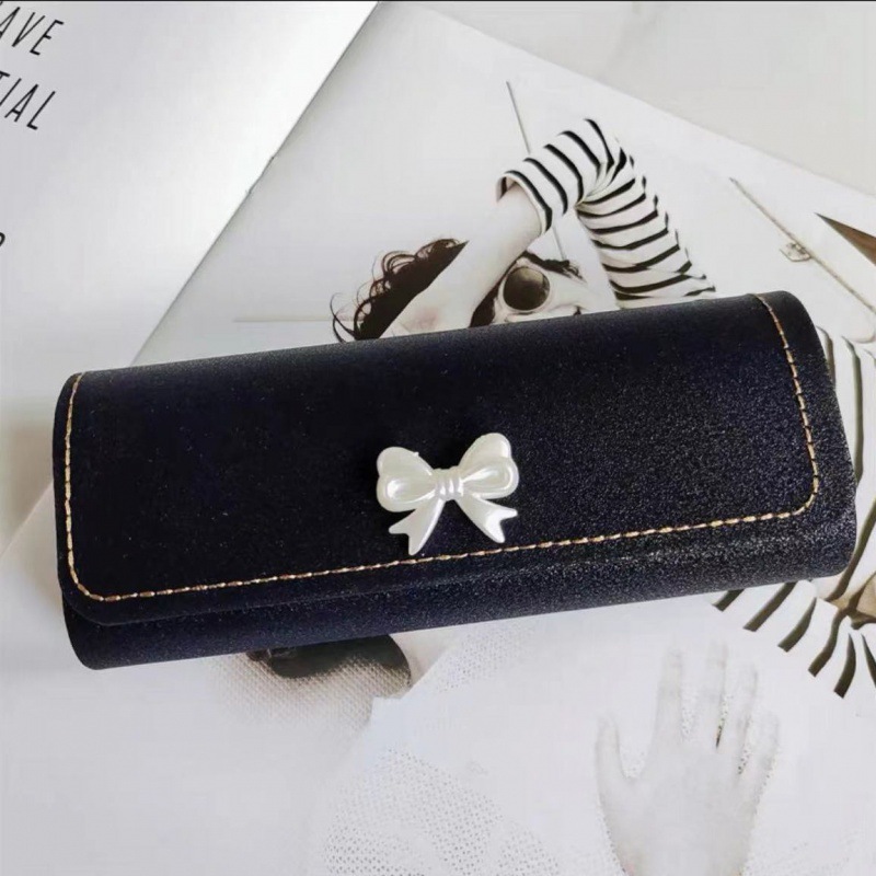Cute Bow Myopia Glasses Case Fashionable Portable Anti Drop Storage For Students 5