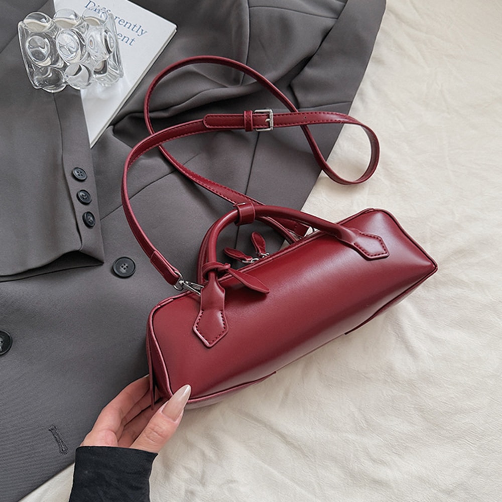 French Retro Textured Tote Bag Casual Portable And Versatile For Work Leisure 4