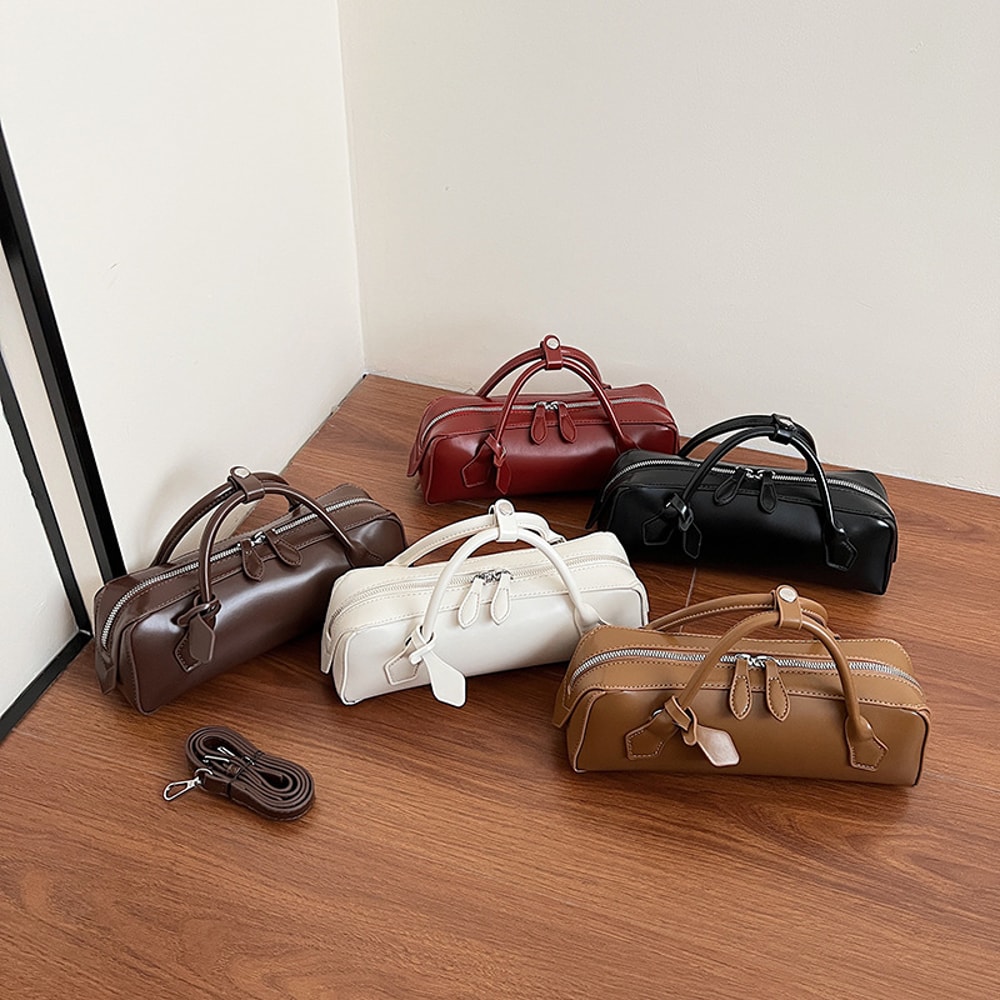 French Retro Textured Tote Bag Casual Portable And Versatile For Work Leisure 5