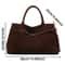 Vintage Leather Tote Bag Stylish Large Capacity Shoulder & Underarm Bag with Buckle Fastening