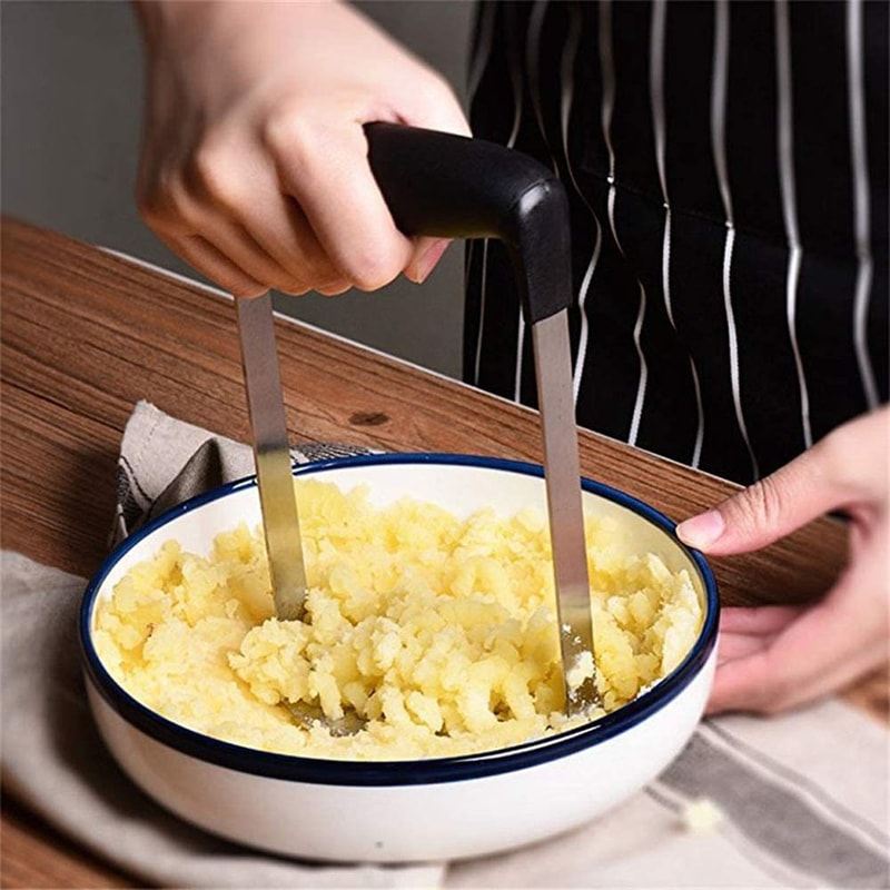 Stainless Steel Potato Masher For Smooth Mashed Potatoes Perfect Puree Fruit Juice Maker 2