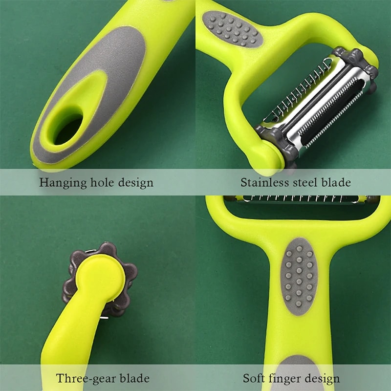 Multifunction Rotary Vegetable Slicer Julienne Peeler For Effortless Kitchen Prep 4
