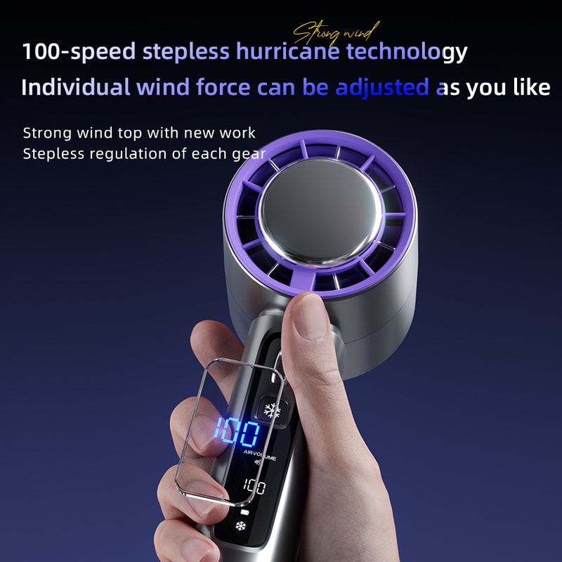 High Speed Portable Handheld Electric Fan USB Rechargeable For Outdoor Use 1