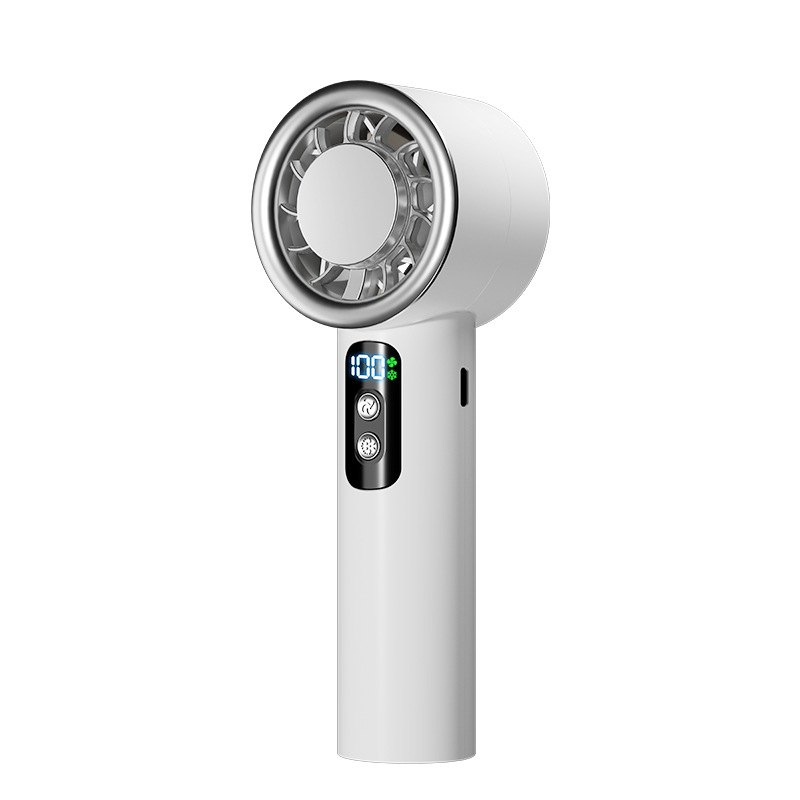 Portable Ice Compress Handheld Turbo Fan Adjustable Speed Mini Fan Battery Operated Personal Coolin 0