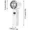Turbo Handheld Fan with Digital Display USB Rechargeable Foldable & Portable Neck Hanging Mini Fan