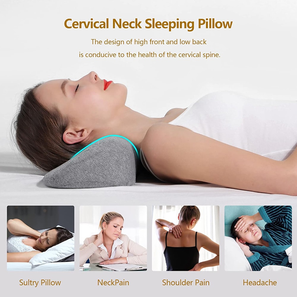 Ergonomic Cervical Pillow Memory Foam Contour Neck Support For Side Sleepers 1
