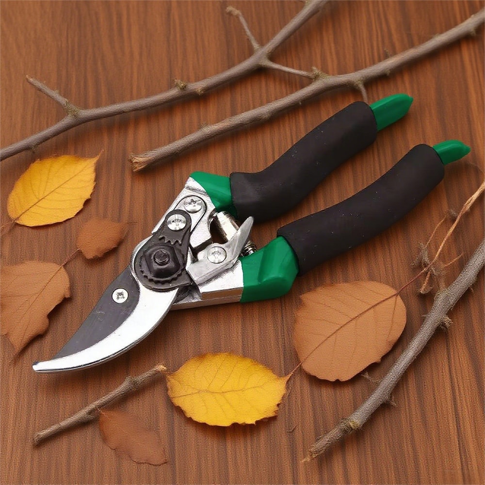 High Carbon Steel Garden Shears with Anti Slip Sponge Handle Precision Secateurs for Home Gardening