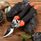High Carbon Steel Garden Shears with Anti Slip Sponge Handle Precision Secateurs for Home Gardening