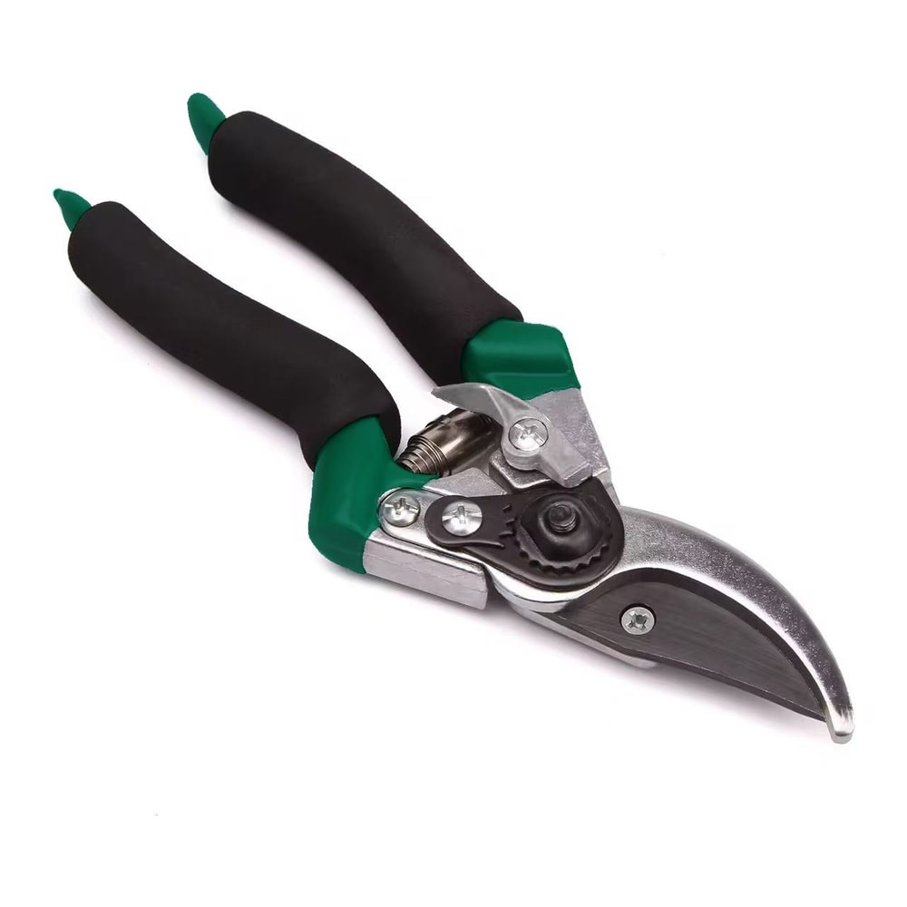 High Carbon Steel Garden Shears with Anti Slip Sponge Handle Precision Secateurs for Home Gardening