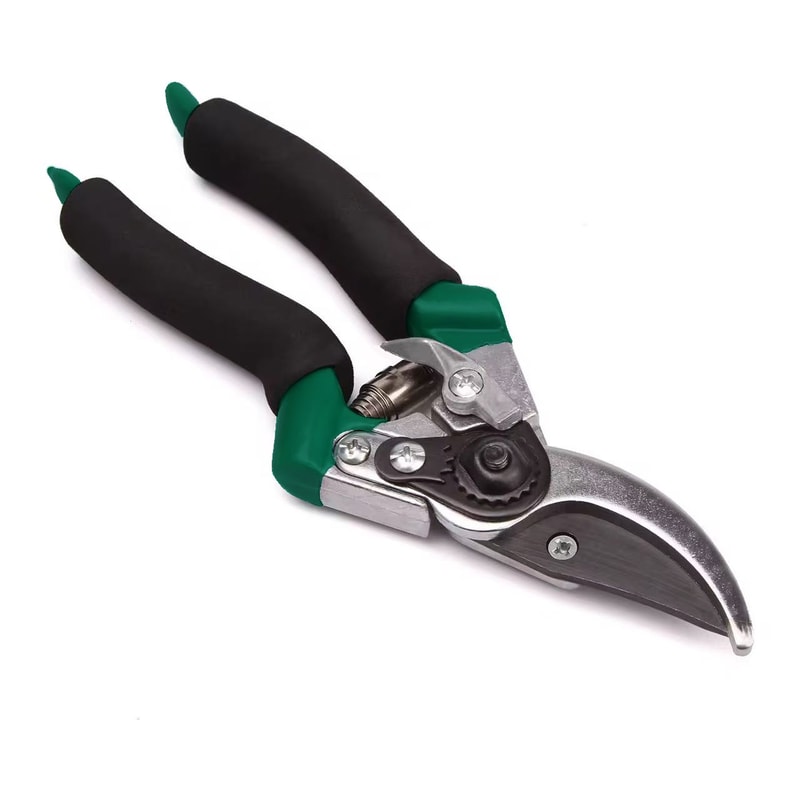 High Carbon Steel Garden Shears with Anti Slip Sponge Handle Precision Secateurs for Home Gardening