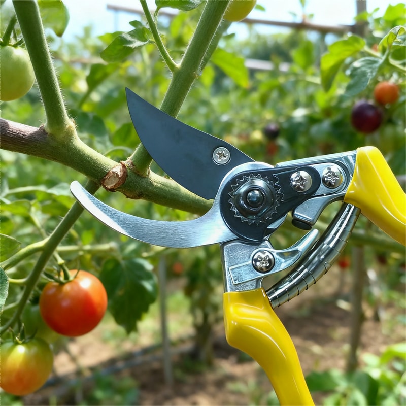 Manual Garden Clippers Bypass Pruners with Comfort Grip for Daily Plant Trimming